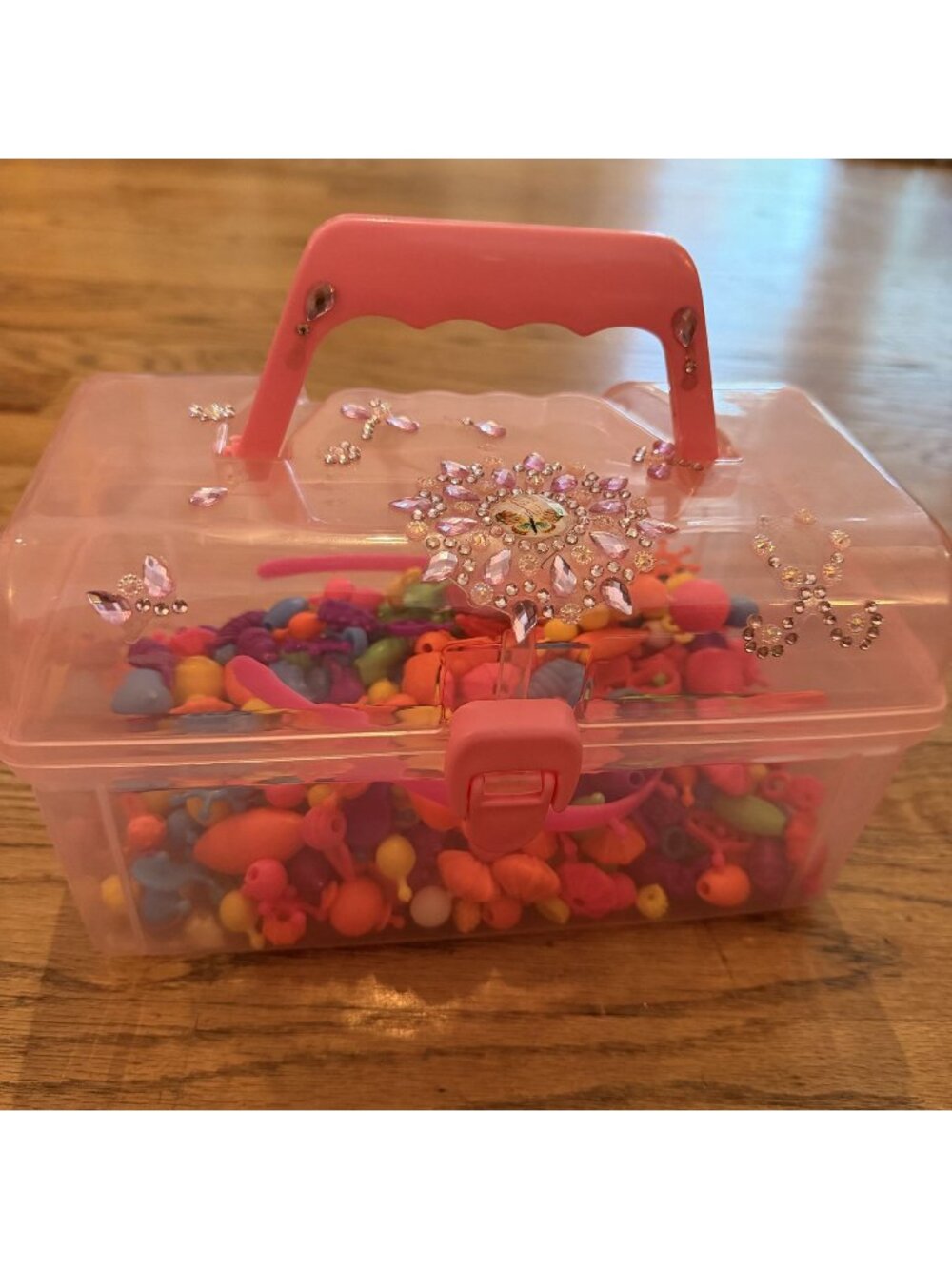 Large Container of pop bead jewelry 90's fun